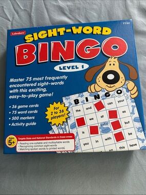 Lakeshore Sight-Word Bingo Level 1 - Blue